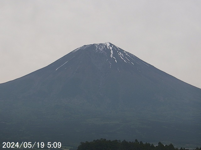 Mt. Fuji seen from Fujinomiya. 