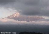 下午6點左右的富士山