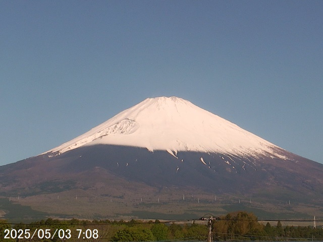 Mt. Fuji seen from gotemba. 