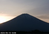 下午6点左右的富士山