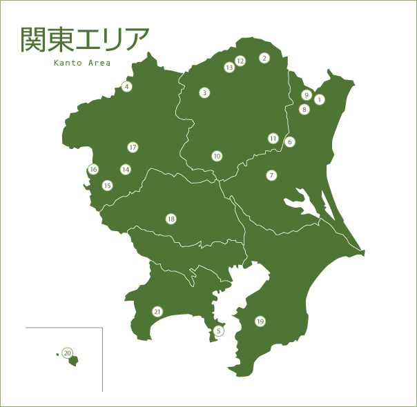 地図：関東エリアマップ