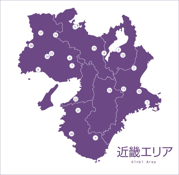 地図：近畿エリアマップ
