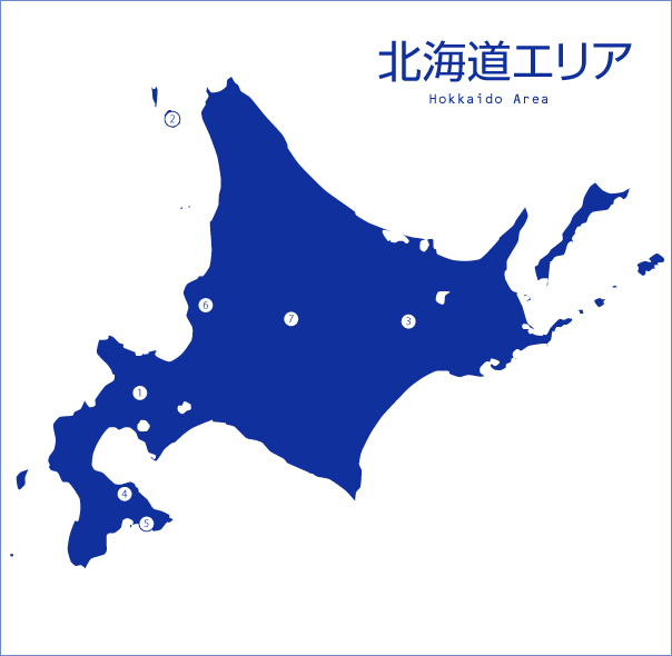 地図：北海道エリアマップ