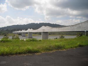 写真：大井川右岸の上流部