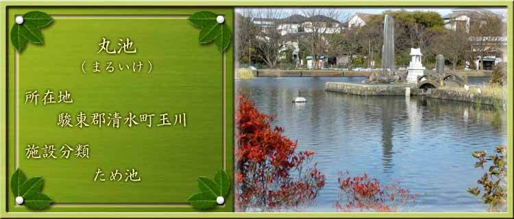 写真：丸池（まるいけ）所在地：駿東郡清水町玉川 施設分類：ため池