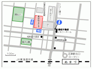 地図：東部総合庁舎