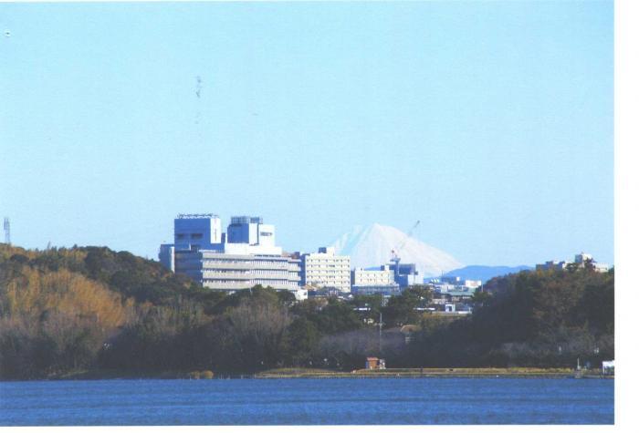 写真：佐鳴湖の西岸　富士見橋付近