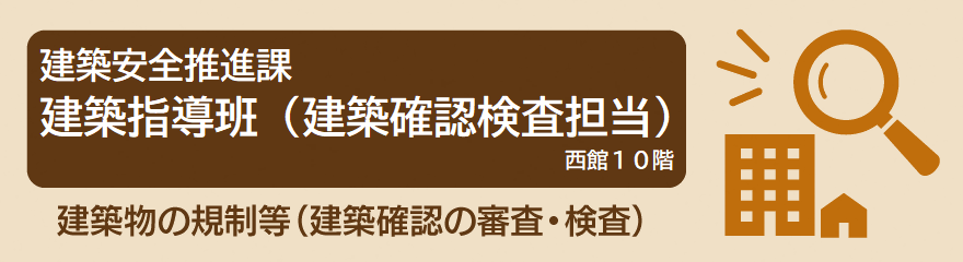 建築安全推進課建築確認検査室バナー