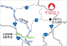 地図：平屋富士アクセス