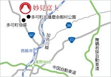 地図：妙見富士アクセス
