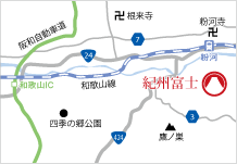 地図：紀州富士アクセス