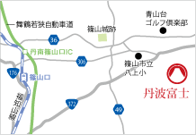 地図：丹波富士アクセス