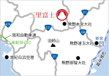地図：三里富士アクセス