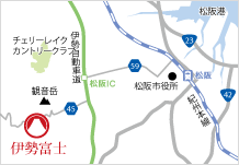 地図：伊勢富士アクセス