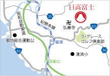 地図：日高富士アクセス