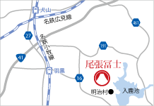 地図：尾張富士アクセス