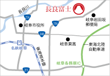 地図：長良富士アクセス