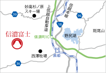 地図：信濃富士アクセス
