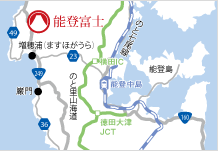 地図：能登富士アクセス