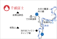 地図：千頭富士アクセス