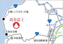 地図：黄金富士アクセス