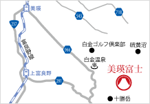 地図：美瑛富士アクセス