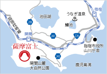 地図：薩摩富士アクセス