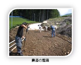 写真：農道の整備