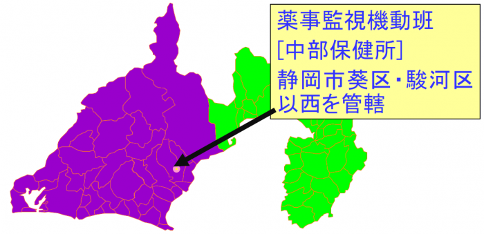 地図：管轄地区