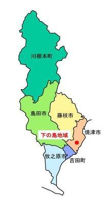 地図：焼津市下の島地域