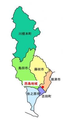 地図：焼津市西島