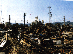 阪神淡路大震災の長田地区の被害写真