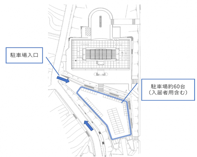 AOI-PARC駐車場の平面図