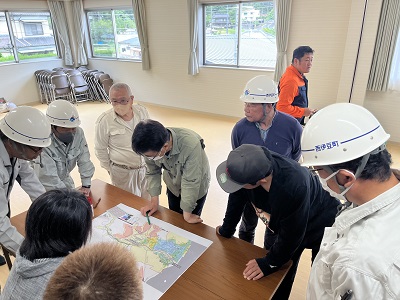 土砂災害・全国防災訓練の様子