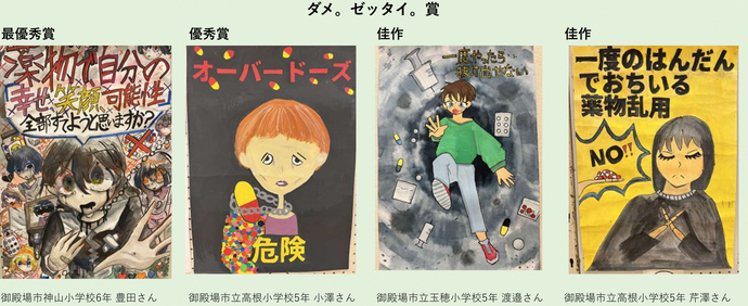 御殿場市神山小学校　豊田さん	御殿場市立高根小学校　小澤さん	御殿場市立玉穂小学校　渡邉さん	御殿場市立高根小学校　芹澤さん