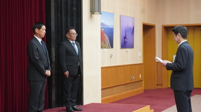 令和8年度静岡県議会正副議長就任式