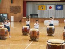 写真：和太鼓体験