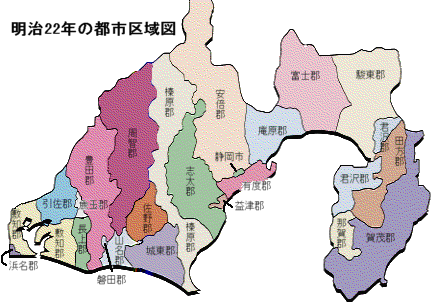 明治22年の都市区域図