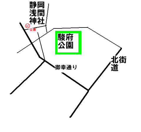 地図：宮ヶ崎交番管内