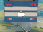 写真：後のナンバープレートを貼り付けた状態