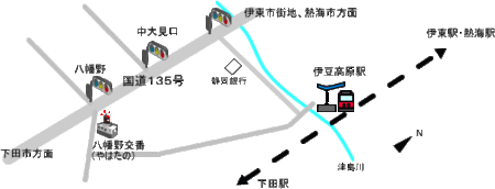 地図：伊豆高原周辺地図