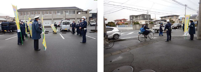 写真：1月19日（金曜日）菊川市と協働した「自転車マナーアップキャンペーン」の実施