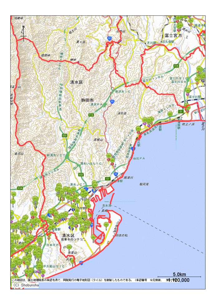 静岡市清水区内
