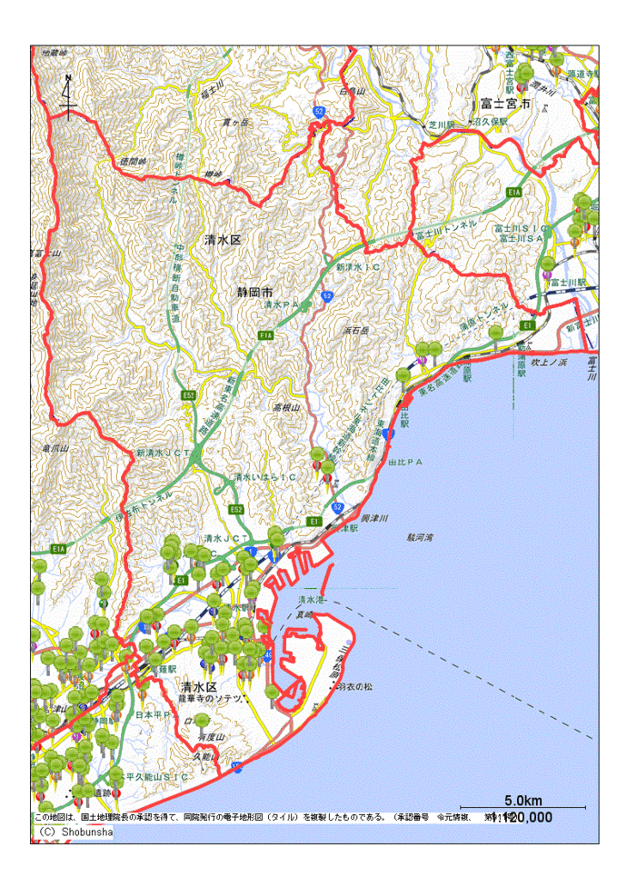 静岡市清水区内