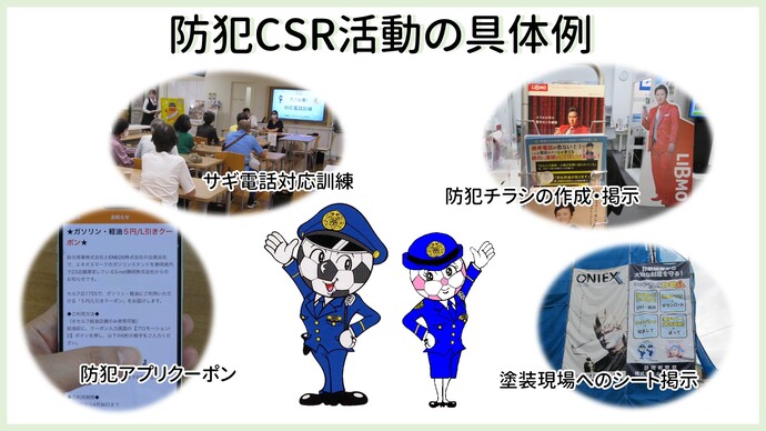 防犯CSR活動の具体例の画像