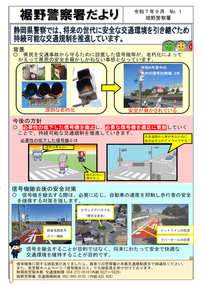 チラシ：裾野警察署たより