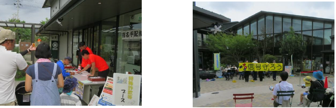 島田署員による警察広報ブースの設置とともに、音楽隊の演奏をおこないました ♪