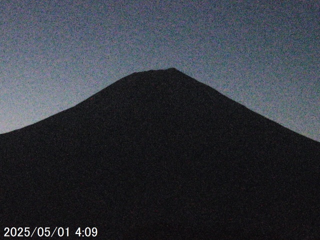 Mt. Fuji seen from Fujinomiya. 