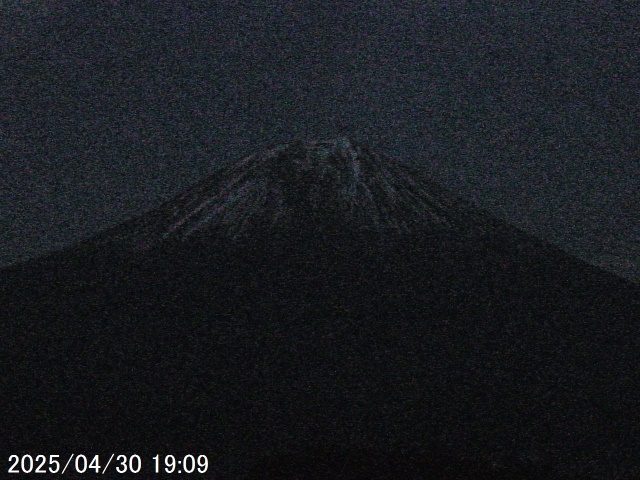 Mt. Fuji seen from Fujinomiya. 