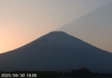 下午6点左右的富士山